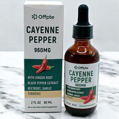 Cayenne Pepper Drops Supplements Liquid 960mg, Beet Root Powder, Turmeric,Ginger