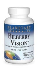 Bilberry Vision Tablets – 120 Count, Supports Eye Health & Vision, Herbal Supple