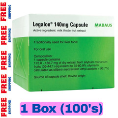 Legalon 140mg by Madaus Germany 100’s Traditionally used for liver Free Ship