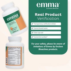 3 Pack Emma Gut Health Supplement 180 Capsules for Bloating Relief & Leaky Gut++