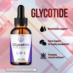 (5 Pack) Glycotide Drops Advanced Blood Support Supplement Glyco Tide 150 Serves