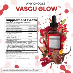Cayenne Pepper & Hawthorn Drops with Beet Root, Turmeric, Vitamin D3+K2 US