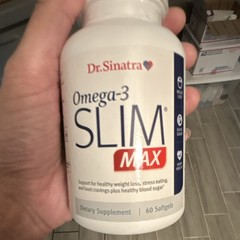 Dr. Sinatra Omega-3 Slim Max 1200mg Softgels 60 Ct Weight Loss Exp 10/27