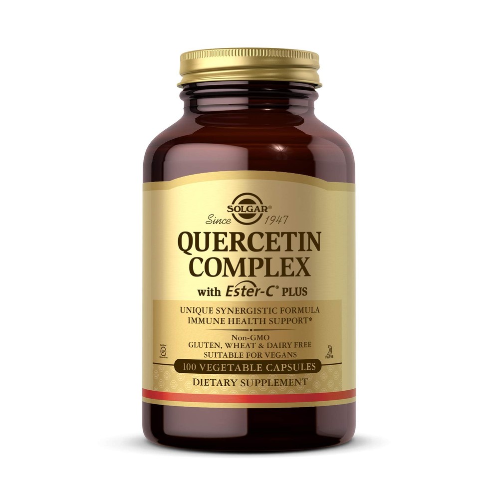 Solgar Quercetin Complex Ester-C Plus 100 Vegetable Capsules – Supports Immune