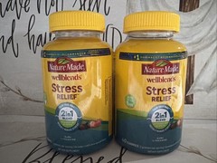 Nature Made Wellblends Stress Relief 2 In 1 Blend 40 Gummies 2Pk Exp:08/26