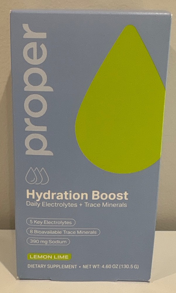 Proper Hydration Boost Powder | Lemon Lime | 130g – New in Box