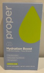 Proper Hydration Boost Powder | Lemon Lime | 130g – New in Box