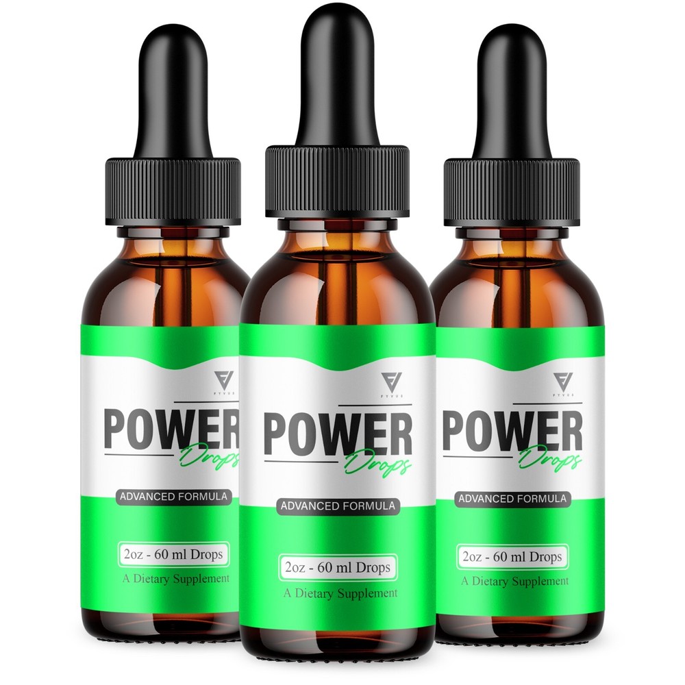 (3 Pack) Power Drops Extra Strength Supplement PowerDrops Liquid Formula (6oz)