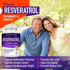 Toplux Resveratrol 1800mg Complex – Natural High Potency Antioxidant