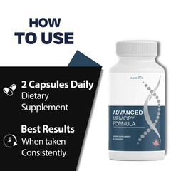 (6 PACK) Advanced Memory Formula Best Natural Brain Dietary Supplement