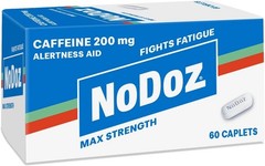 Nodoz Maximum Strength Caffeine Pills 200mg, 60 Caplets