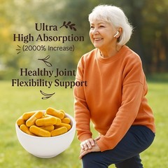 High-Potency 1000 mg Turmeric Curcumin with BioPerine for Optimal Absorption