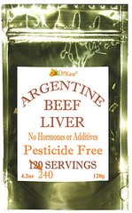ORGANIC Argentine Desiccated BEEF LIVER Powder UNDEFATTED 240 Servings Grass Fed
