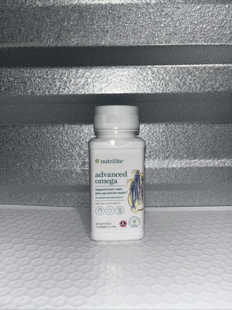 Amway Nutrilite Advanced Omega Softgels 60 Tablets Exp 12/27