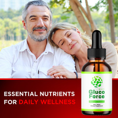 (1 Pack) Gluco Force Blood Support Drops Advanced Vitamin Supplement 2ML