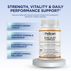 Pelican Minerals Complex – Energy, Stamina & Vitality Support – 60 Capsules