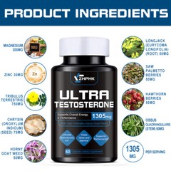 Natural Testosterone Booster – Increase Energy Muscle Strength Growth BEST PRICE