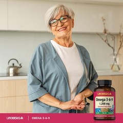 Lindberg Omega 3 6 9 Supplements | 1200mg | 90 Softgels 90 Count (Pack of 1)