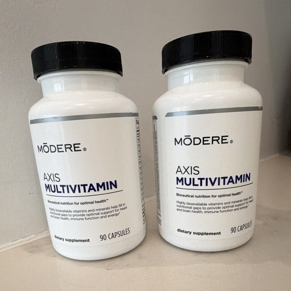 2 pack Modere AXIS Multivitamin Vitamin Capsules for General Wellness, 90 ct x 2