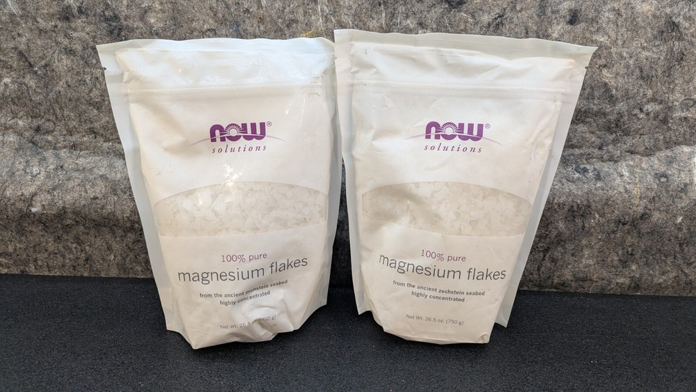 🔥Lot of 2🔥 Now Solutions, Magnesium Flakes, 26.5 oz (750 g)