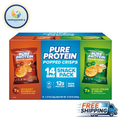 Pure Protein Popped Crisp Variety Pack, 14 ct. FREE SHIPPING!!!