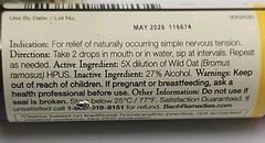 Bach Original Flower Remedies Wild Oat Decide Your Path 0.7 fl oz 20mL