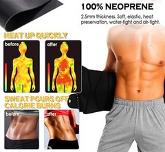 Men’s Abdomen Fat Burner Belly Compression Body Shaper Waist Trainer Sweat Belt