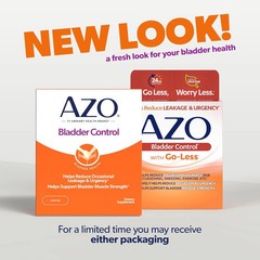 AZO Bladder Control with Go-Less® Daily Supplement – 72 Capsules – Pack of 2