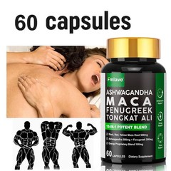Maca Root, Ashwagandha, Panax, Ginseng, Fenugreek Extract Male Enhancing Stamina