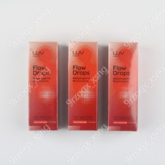 LUV Health Flow Drops-Adaptogen Mushroom Blend-Peach Watermelon Flavor (1-3pack)