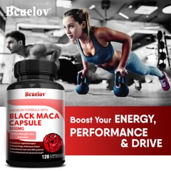 Black Maca Capsule,2800mg,Enhance Sex Drive,with black pepper maximum absorption