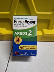 New) Bausch + Lomb PreserVision AREDS 2 Formula 130 softgels