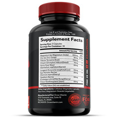 Grow Factor Test X60 Boost, Testosterone Booster for Men, Testosteron Pills