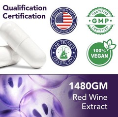 ✅High Purity Resveratrol Capsules 98% Trans-Resveratrol Supplement 🍇✅