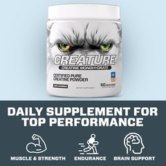 CREATURE® Creatine Monohydrate – NSF Certified for 10.58 Ounce (Pack of 1)