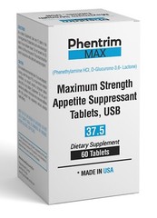 Phentrim Max 37.5 Max Strenght weight loss appetite suppressant speckled tablets