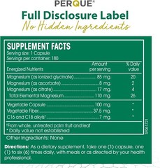 Perque Mg Plus Guard 180 Vegetable Capsules (Exp Date: 03/2027)