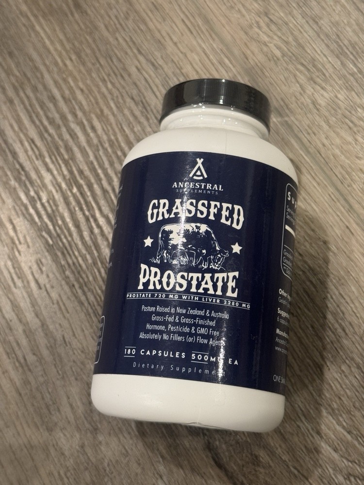 Grass Supplements Ancestral Fed Prostate 180 Caps 720 mg hot sale EXP 2028
