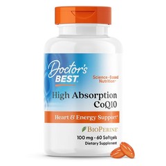 Doctor’s Best High Absorption CoQ10 with BioPerine, Gluten Free Naturally…