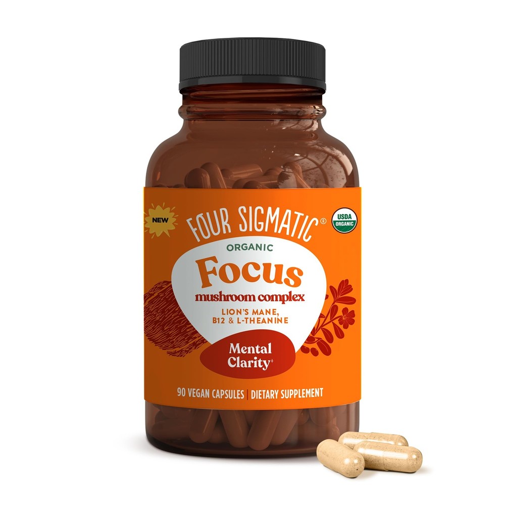 Four Sigmatic Focus Mane Boosting Complex Ashwagandha Bacopa Nootropic 30