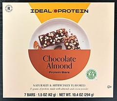 Ideal Protein Chocolate Almond Bars 1 Box (7 Servings) BB 04/27 FREE SHIP