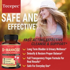 D-MANNOSE WITH CRANBERRY EXTRA – Flush Impurities, Healthy Urinary Tract Support