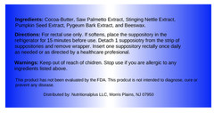 Prosta-Health Suppository -15 count