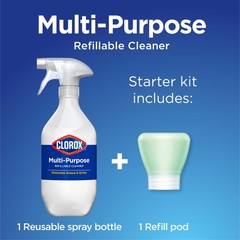 CLOROX Multi-Purpose Spray Refill 48/3×1.125fo Bcap eCom 3.38 Fl Oz (Pack of 1)