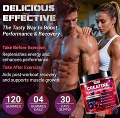 create creatine monohydrate gummies for men women