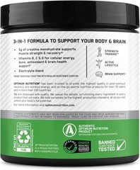 Optimum Nutrition Creatine Monohydrate Plus Powder, Strawberry Peach Flavored Cr