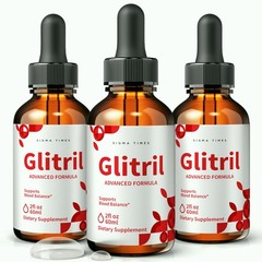 Glitril Drops – Blood Support, Balance & Circulation Liquid Supplement – 3 Pack