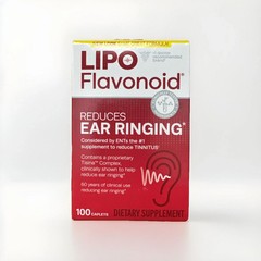 Lipo-Flavonoid Plus – Ear Ringing Support 1,000 mg – 100 Caplets – Pack of 3