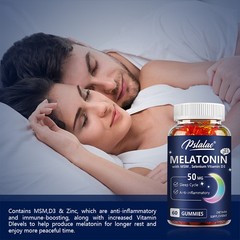 Melatonin 50mg – Improve Sleeping, Fall Asleep Faster, Extend Sleep Time 60pcs