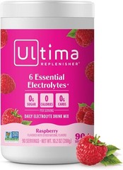 Ultima Raspberry Electrolyte Powder—Sugar-Free, Hydration with 6 Key Mineral…
